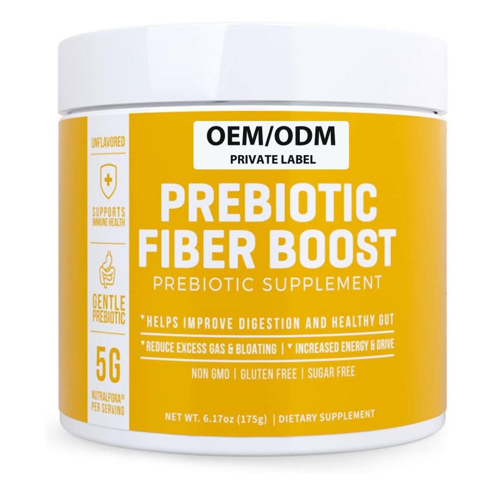 OEM Private Label Adult Natural Prebiotic Soluble Fiber Supplement Powder Gluten-Free 36-Month Shelf Life 1 Tablespoon Daily