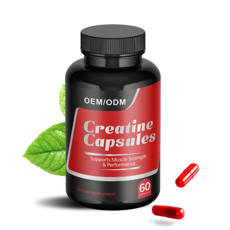 Wholesale Bulk Creatine Monohydrate Capsules Adult Health Food Grade Sports Supplement 0.5g*60 Capsules/Bottle