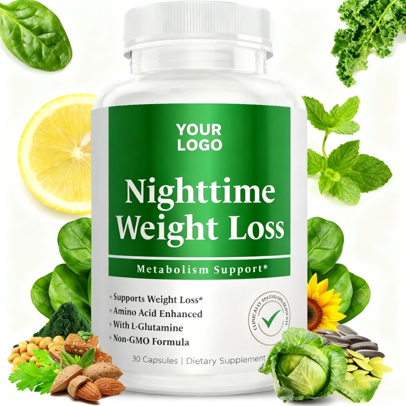 New Arrival Natural Dietary Supplement Memory & Sleep Support Metabolism Management Nighttime Capsules